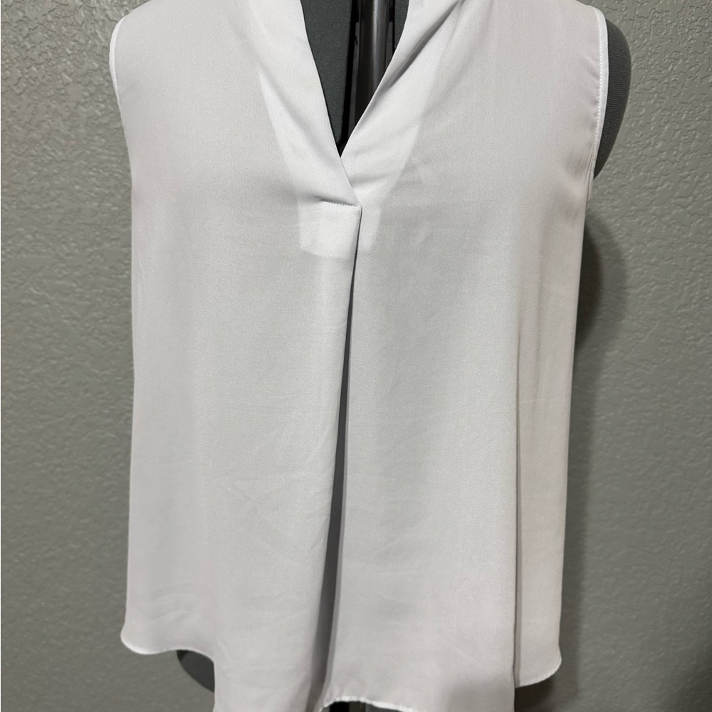 LOFT Elegant Baby Blue Sleeveless Blouse